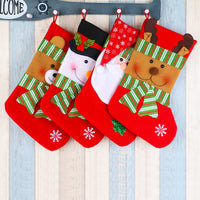 HKM-133779 Large Cloth Christmas Gift Bag for Holiday Decorations and Ornaments - 38CM x 19CM