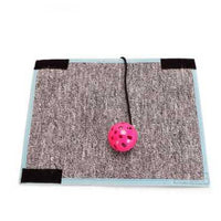 HKM-1338941 Sisal Cat Scratching Post with Loop Carpet Foot Pads for Furniture Protection
