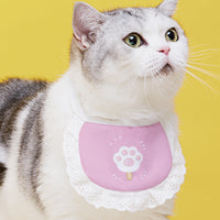 HKM-1340733 Cute Cartoon Cat Bibs in Various Colors and Patterns for Pets