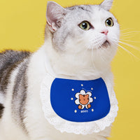 HKM-1340733 Cute Cartoon Cat Bibs in Various Colors and Patterns for Pets