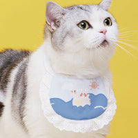 HKM-1340733 Cute Cartoon Cat Bibs in Various Colors and Patterns for Pets