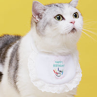 HKM-1340733 Cute Cartoon Cat Bibs in Various Colors and Patterns for Pets
