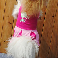 HKM-1341117 Cotton Summer Dress for Dogs and Cats - Princess Style, Multiple Sizes Available