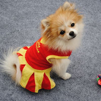HKM-1341117 Cotton Summer Dress for Dogs and Cats - Princess Style, Multiple Sizes Available