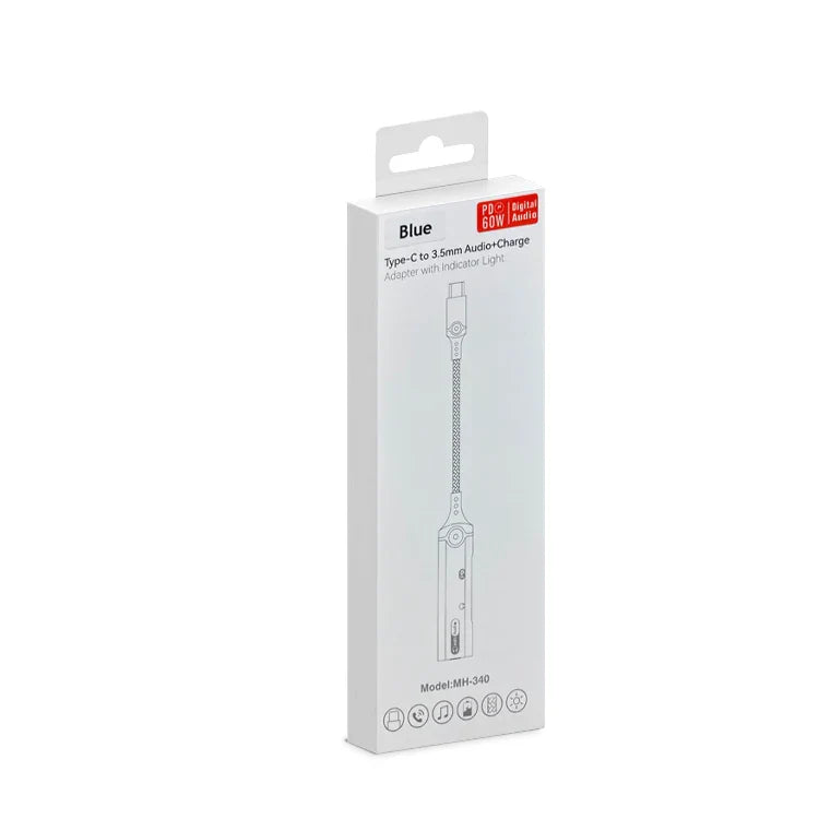 HKM-134227 Type C to 3.5mm Audio Adapter for iPhone 15 – Type-C Earphone and Microphone Connector