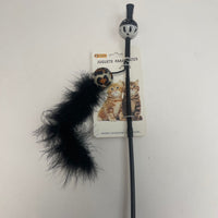 HKM-1343549 Interactive Chicken Feather Cat Teaser with Small Ball