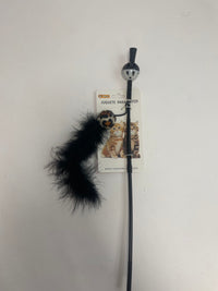 HKM-1343549 Interactive Chicken Feather Cat Teaser with Small Ball