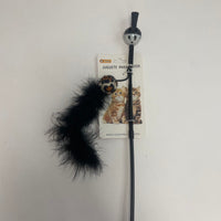 HKM-1343549 Interactive Chicken Feather Cat Teaser with Small Ball