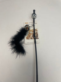 HKM-1343549 Interactive Chicken Feather Cat Teaser with Small Ball