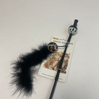 HKM-1343549 Interactive Chicken Feather Cat Teaser with Small Ball