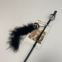 HKM-1343549 Interactive Chicken Feather Cat Teaser with Small Ball