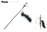 HKM-1343549 Interactive Chicken Feather Cat Teaser with Small Ball