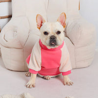 HKM-1343805 Cozy Cotton Pet Hoodie for Dogs in Pink – Casual Style Bichon Pug Apparel