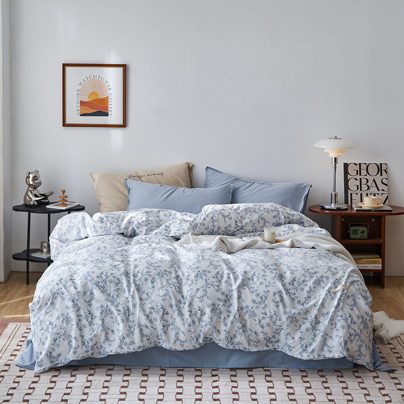 HKM-134483 Double-Layer Yarn Four-Piece Bedding Set in Various Sizes