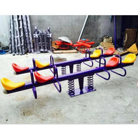 HKM-134611 Kids Outdoor Seesaw Set - Durable Plastic and Steel Playground Equipment