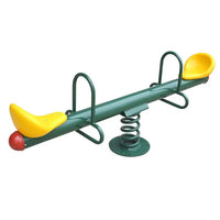 HKM-134611 Kids Outdoor Seesaw Set - Durable Plastic and Steel Playground Equipment