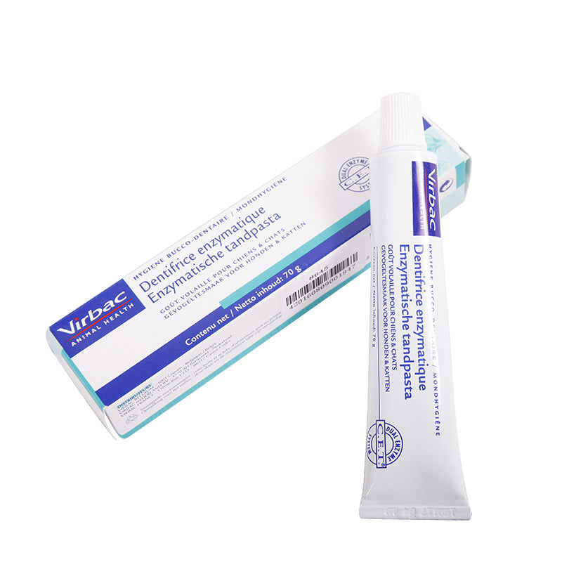 HKM-1346365 Chicken Flavor Toothpaste for Dogs and Cats - 70g for Effective Oral Care