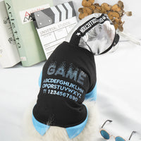 HKM-1346877 Hooded Sweater for Dogs and Cats - Cozy Polyester Fall Fashion in Black, Sizes XS to XXL