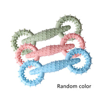 HKM-1347133 Durable TPR Chew Toy for Dogs - Molar Stick in Blue, Pink, and Green