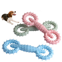 HKM-1347133 Durable TPR Chew Toy for Dogs - Molar Stick in Blue, Pink, and Green