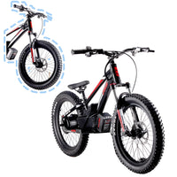 HKM-134739 20-Inch Electric Balance Bike with 36V Lithium Battery, 800W Motor, Hydraulic Disc Brakes, Ideal for Kids