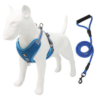 HKM-1347773 Adjustable Pet Chest Strap Traction Rope for Dogs - Available in Blue, Black, Red, Multiple Sizes
