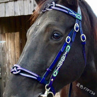 HKM-1348285 Durable PU Leather Horse Reins for Equestrian Activities - Black