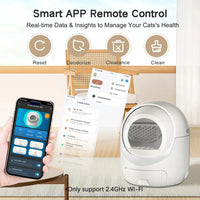 HKM-134931 Automatic Self-Cleaning Cat Litter Box with Smartphone App Control