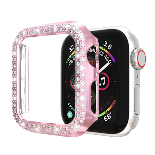 HKM-134995 Apple Watch Compatible Case - PC Material, Available in 38mm, 40mm, 42mm, and 44mm Sizes