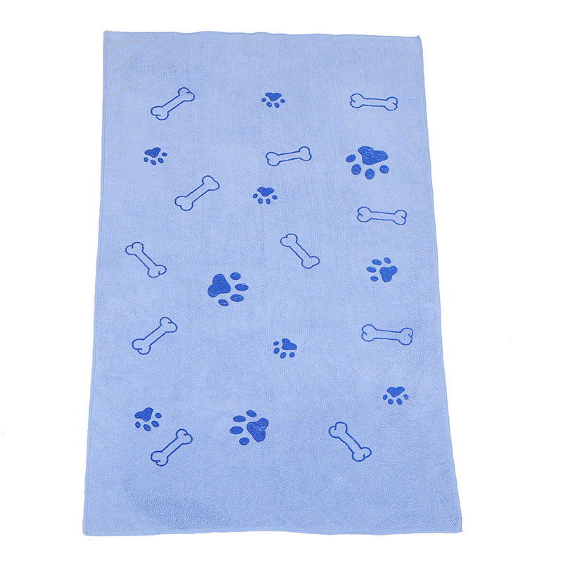 HKM-1350077 Absorbent Fiber Towel for Dogs and Cats - 60x100cm in Blue, Pink, Gray