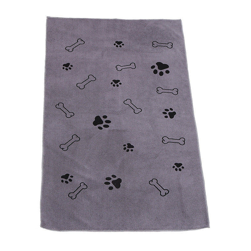 HKM-1350077 Absorbent Fiber Towel for Dogs and Cats - 60x100cm in Blue, Pink, Gray
