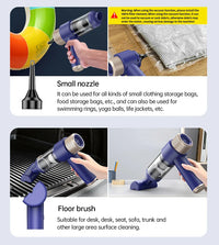 HKM-135059 Wireless Handheld Car Vacuum Cleaner & Air Duster - 2-in-1 Portable Cleaning Solution