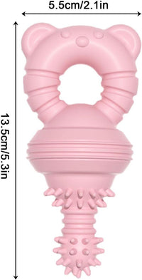 HKM-1351741 Durable Teeth Cleaning Rubber Chew Toy for Dogs and Cats - Ideal for Aggressive Chewers
