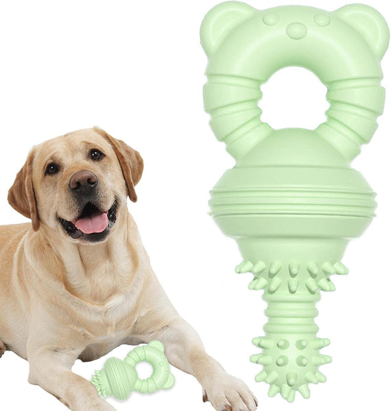 HKM-1351741 Durable Teeth Cleaning Rubber Chew Toy for Dogs and Cats - Ideal for Aggressive Chewers
