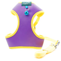 HKM-1353533 Breathable PU Mesh Vest-Style Harness with Adjustable Straps and Durable Copper Bell for Pets