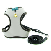 HKM-1353533 Breathable PU Mesh Vest-Style Harness with Adjustable Straps and Durable Copper Bell for Pets