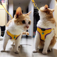 HKM-1353533 Breathable PU Mesh Vest-Style Harness with Adjustable Straps and Durable Copper Bell for Pets