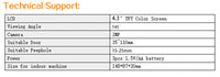 HKM-135379 4.3 Inch Hidden Electronic Cat's Eye with Large Visible Screen