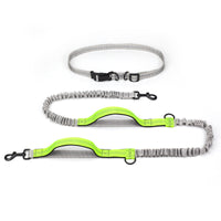 HKM-1354045 Reflective Telescopic Dog Leash with Adjustable Traction Belt in Multiple Colors