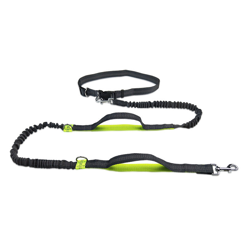 HKM-1354045 Reflective Telescopic Dog Leash with Adjustable Traction Belt in Multiple Colors