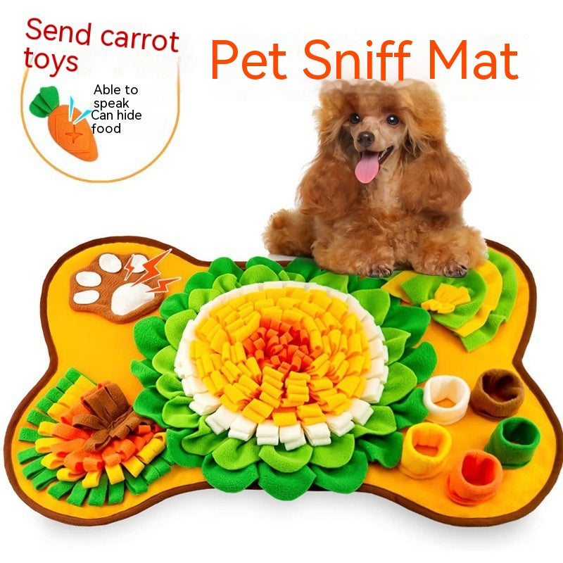 HKM-1355069 Pet Smell Training Pad for Dogs in Bone Yellow and Gray - Polar Fleece, 64 x 43 cm