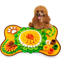 HKM-1355069 Pet Smell Training Pad for Dogs in Bone Yellow and Gray - Polar Fleece, 64 x 43 cm