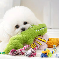 HKM-135507 Durable Plush Squeaky Toy for Dogs - Interactive Chew, Dental Health Support, Soft Texture for Indoor/Outdoor Play