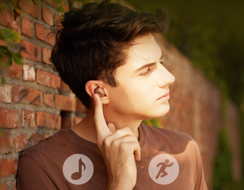 HKM-135507 Mini Wireless Bluetooth Headset with HD Microphone and Noise Reduction, Compatible with Most Devices