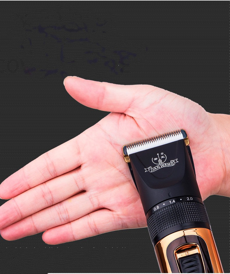 HKM-1355837 Rechargeable Hair Cutting Clipper for Adults and Children with Titanium Ceramic Blade and USB Charging