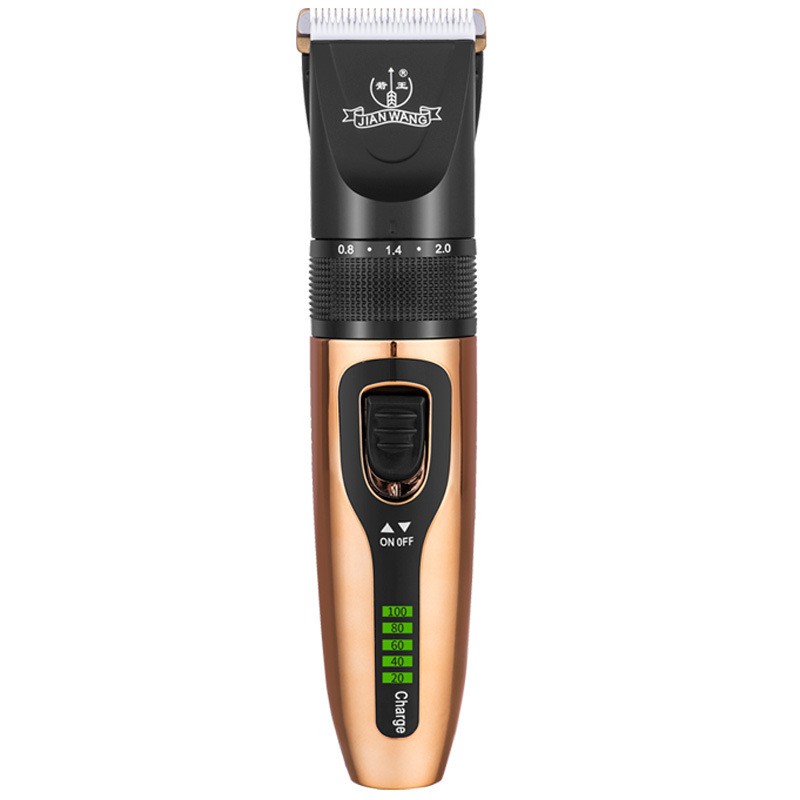 HKM-1355837 Rechargeable Hair Cutting Clipper for Adults and Children with Titanium Ceramic Blade and USB Charging
