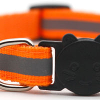 HKM-1356221 Reflective Monochrome Detachable Pet Safety Collar with Bell