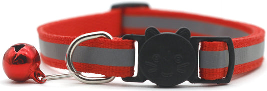HKM-1356221 Reflective Monochrome Detachable Pet Safety Collar with Bell