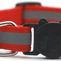 HKM-1356221 Reflective Monochrome Detachable Pet Safety Collar with Bell