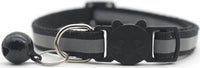 HKM-1356221 Reflective Monochrome Detachable Pet Safety Collar with Bell